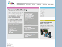 Tablet Screenshot of pixelprinting.com